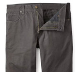 Filson Flannel Lined Dry Tin Pants zipper fly