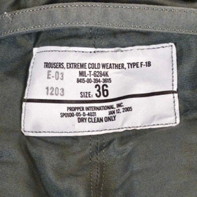 Cold Weather Trousers - label Cold Weather Trousers - label