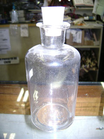 Clear Czech Medical Bottle (4.875″ x 2.25″ dia.)