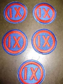 US Army 9th Corps Patches