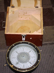 Chinese Navy Compass with Brass Ring