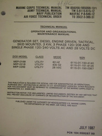 Tactical Diesel Generator Set Manual Tactical Diesel Generator Set Manual