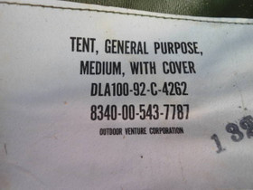 US Military GP Medium Tent Liner