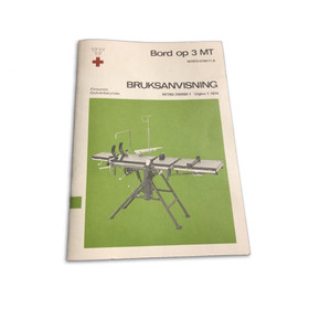 Swedish Military Field Operating Table Instruction Manual