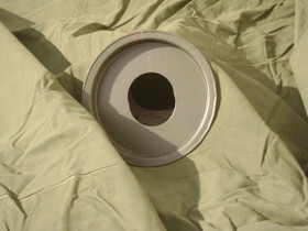 French Military Canvas Tent - stovepipe jack