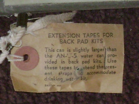 WWII U.S. Navy Drinking water Kit (empty)