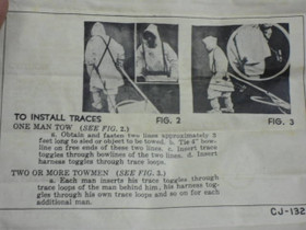 US Army WWII Two-Trace Harness (for sled) US Army WWII Two-Trace Harness (for sled)
