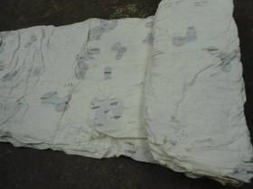 Snow Camo Net rolled up Snow Camo Net rolled up