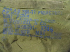 US Military Vietnam War Era T1 Parachute Bag US Military Vietnam War Era T1 Parachute Bag