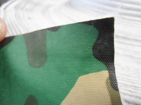 Woodland Camouflage Vinyl Fabric