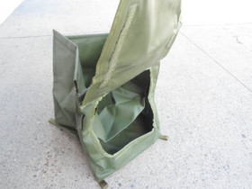 U.S. Military OD Vinyl Collapsible Box/Bin