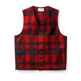 Filson Wool Vest red/black plaid