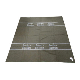German Military Wool Blanket ‘Bundes-Eigentum’ German Military Wool Blanket ‘Bundes-Eigentum’