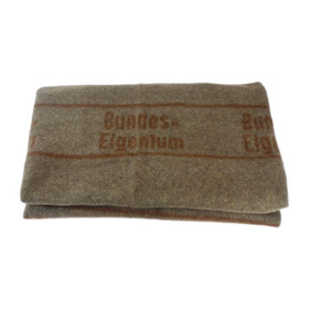 Military Surplus Wool Blanket - red lettering Military Surplus Wool Blanket - red lettering