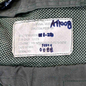 Survival Vest - label