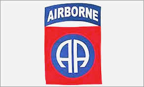 82nd Airborne Flag (white)