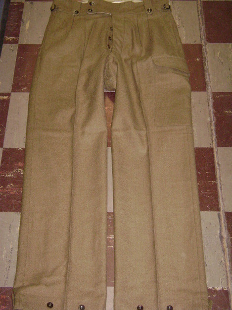 Surplus Marks & Spencer M&S U.S. Vietnam-Era Army Wool Field Trousers  34x31.5