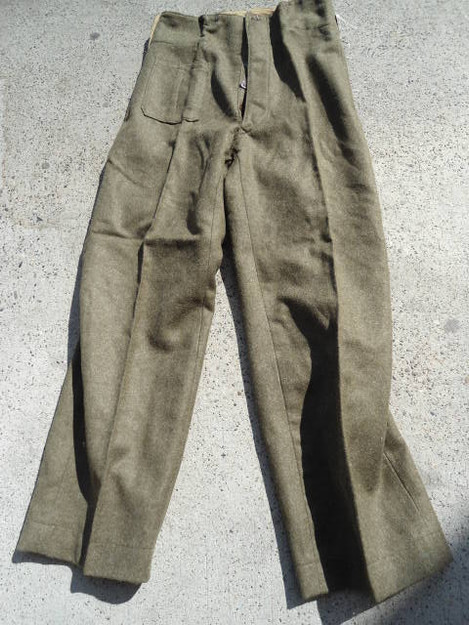 East German Wool Pants Military Uniform