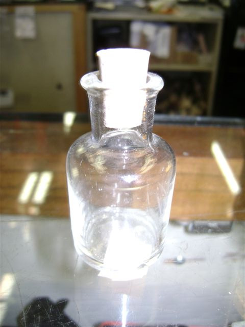 Clear Czech Medical Bottle (2.125″ x 1″ dia.)