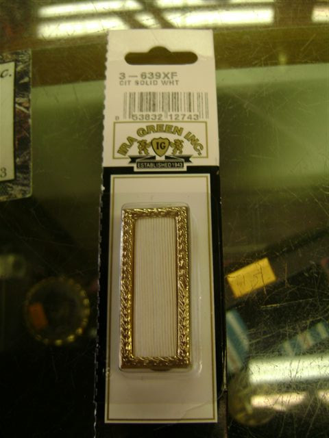 Citation Solid White with Gold Frame (10-pack)
