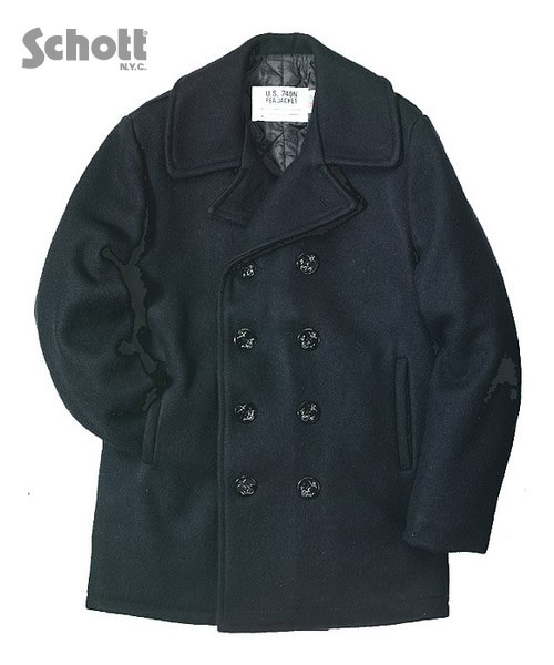 Men’s U.S. Navy Peacoat by Schott Brothers