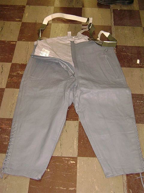 German Military Submarine Pants with Suspenders