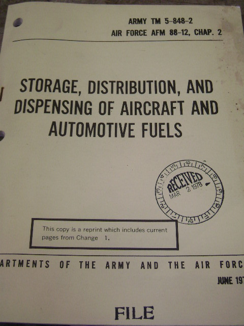 Storage, Distribution, and Dispensing Various Fuels Manual