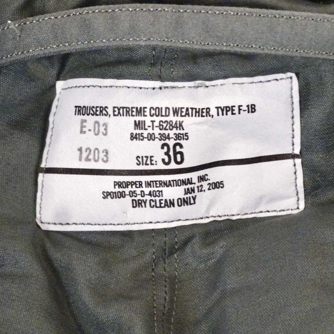 USAF Extreme Cold Weather Trousers | F-1B Flight Trousers