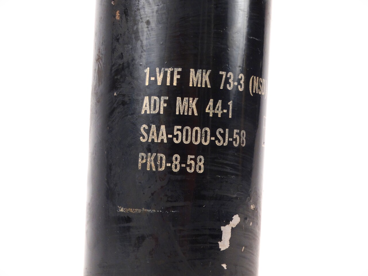 U.S. Military MK 44 Torpedo Auxiliary Detonating Fuse Canister