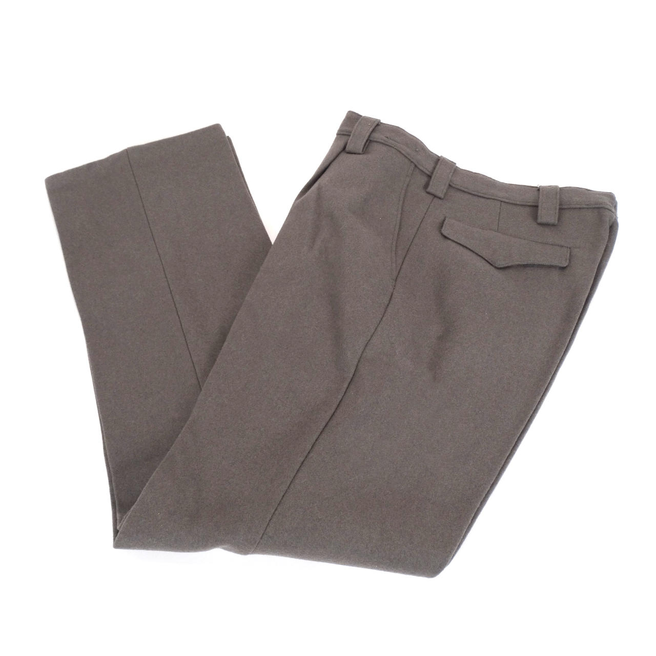 All season wool dress pants for men in a flat front styling | Baron Boutique