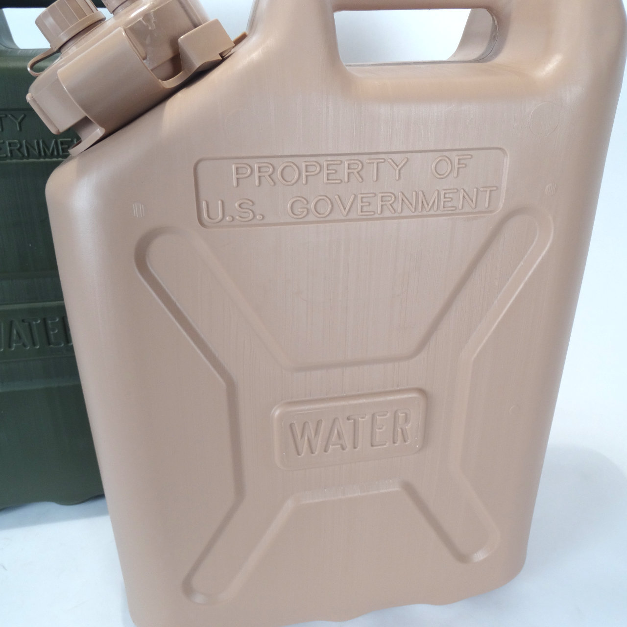 Water Jerry Can - Imprint of Water and Property of U.S. Government