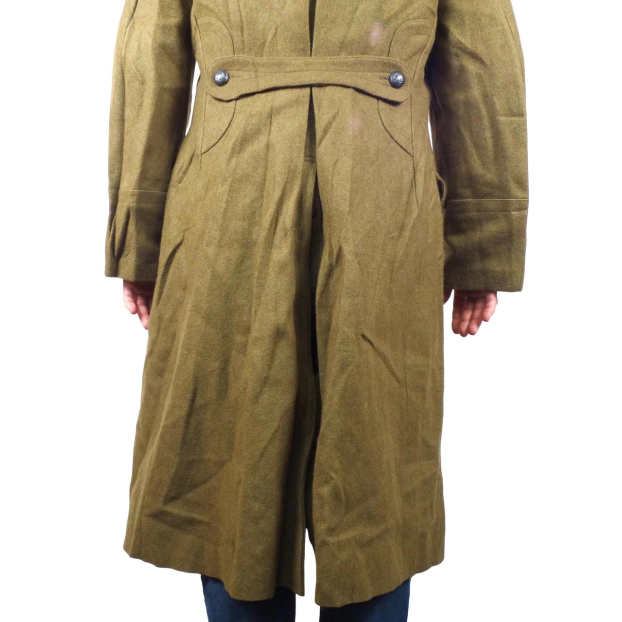 Military surplus wool trench clearance coat