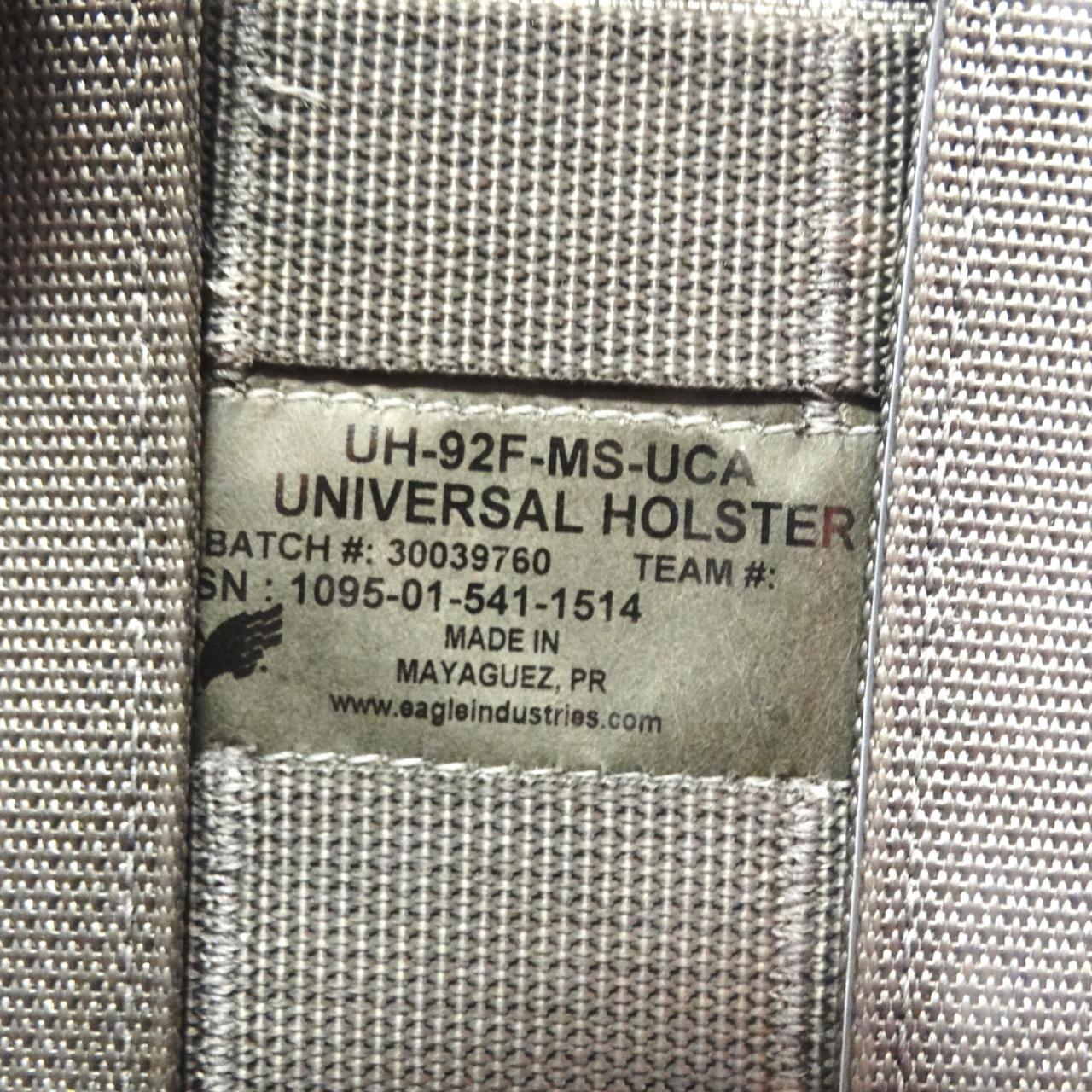 UH-92F-MS-UCA Eagle Industries Molle Universal 92F Holster Nsn 1095-01-541-1514 
