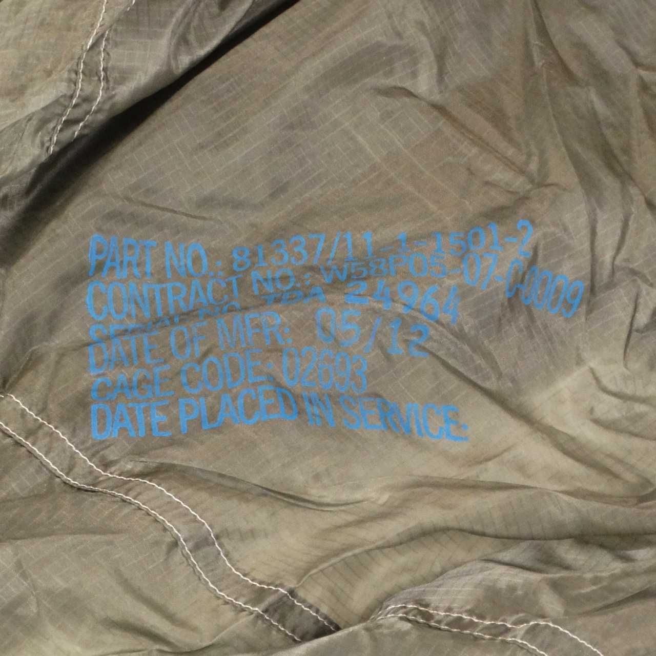 T-10 parachute - label T-10 parachute - label