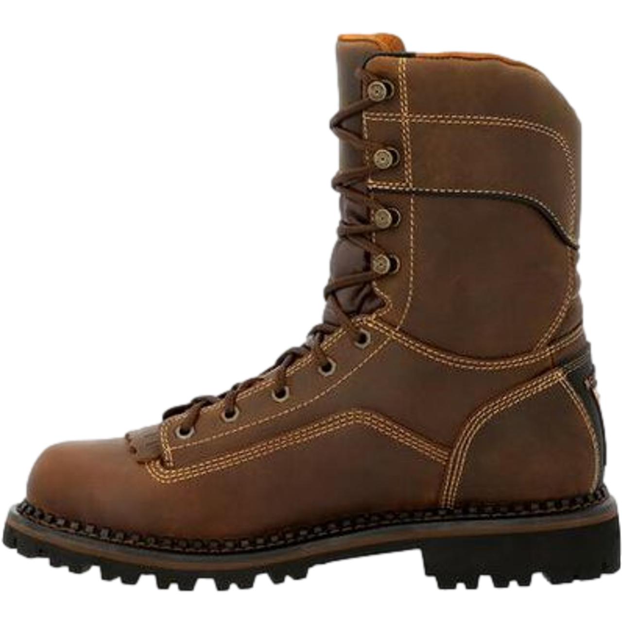 Georgia Boot Men's AMP LT Composite Toe Logger Work Boot – Waterproof, Low Heel, Safety Toe - View #14