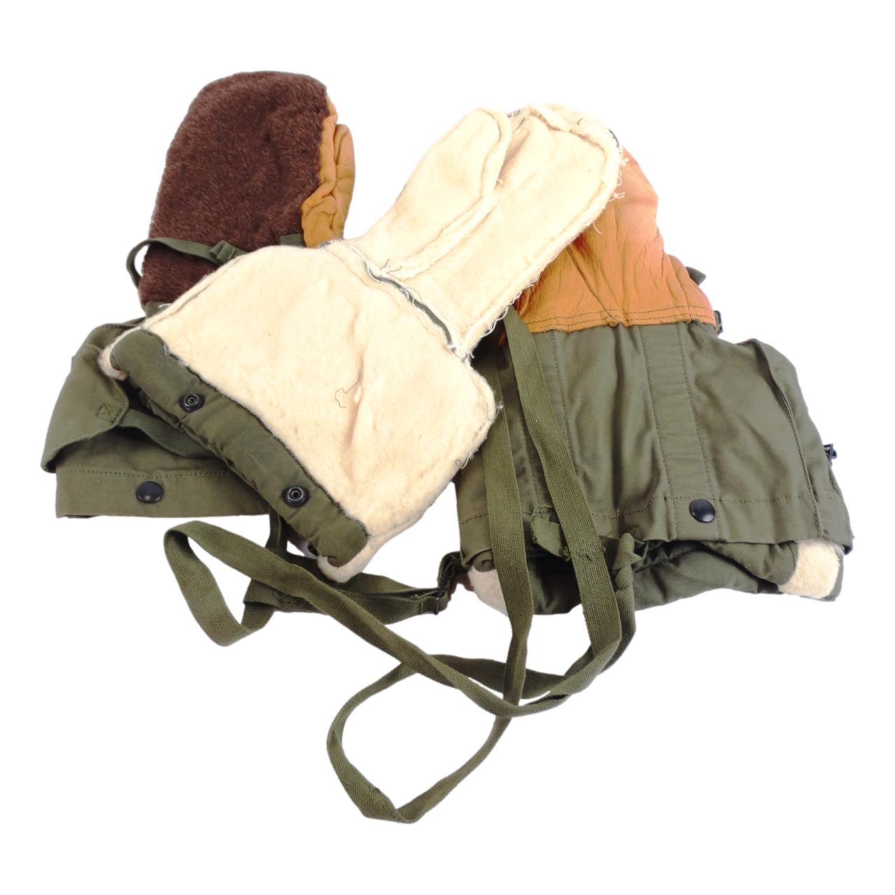 US Army Korean War Era M-1949 Arctic Mittens