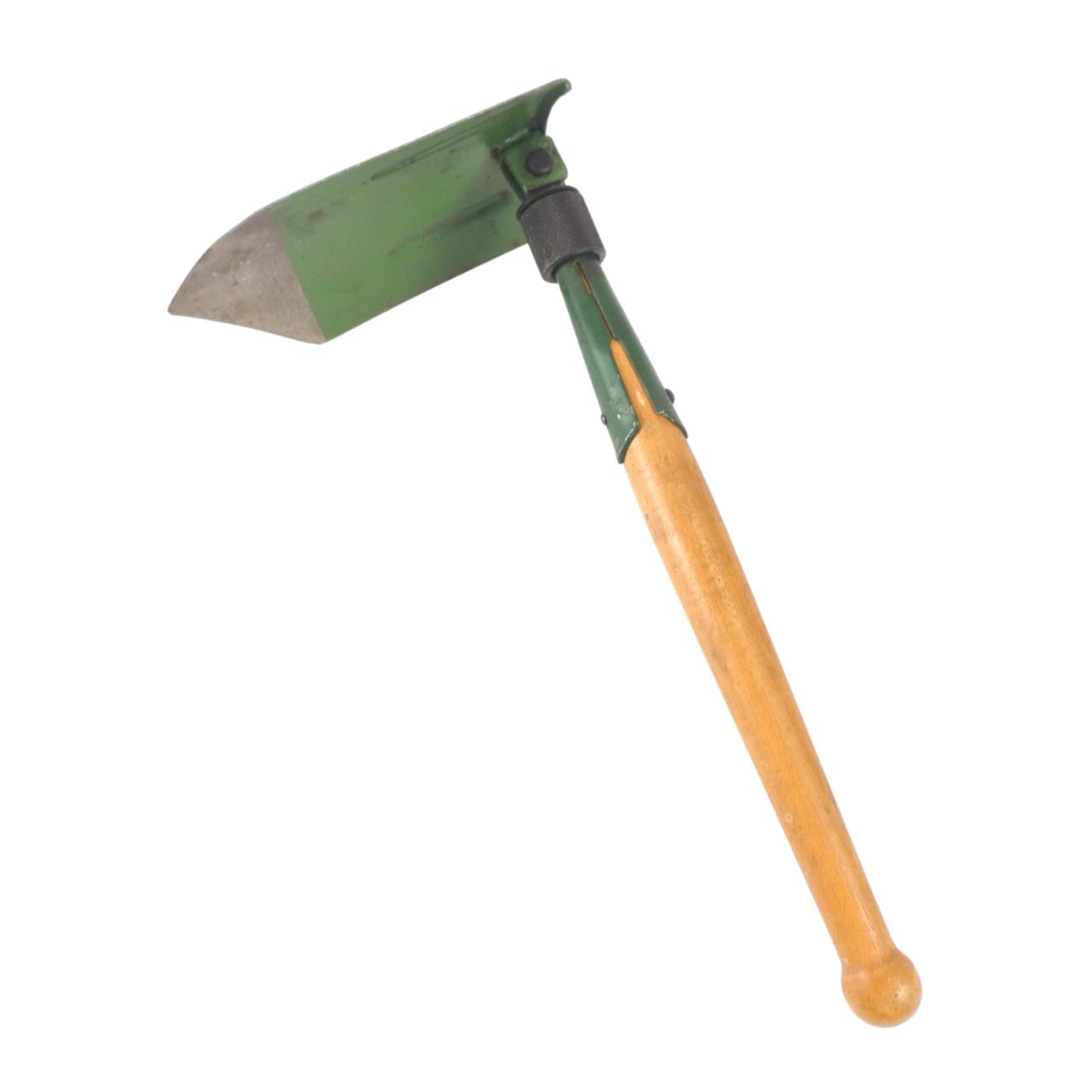 Folding shovel - blade locked in picking position