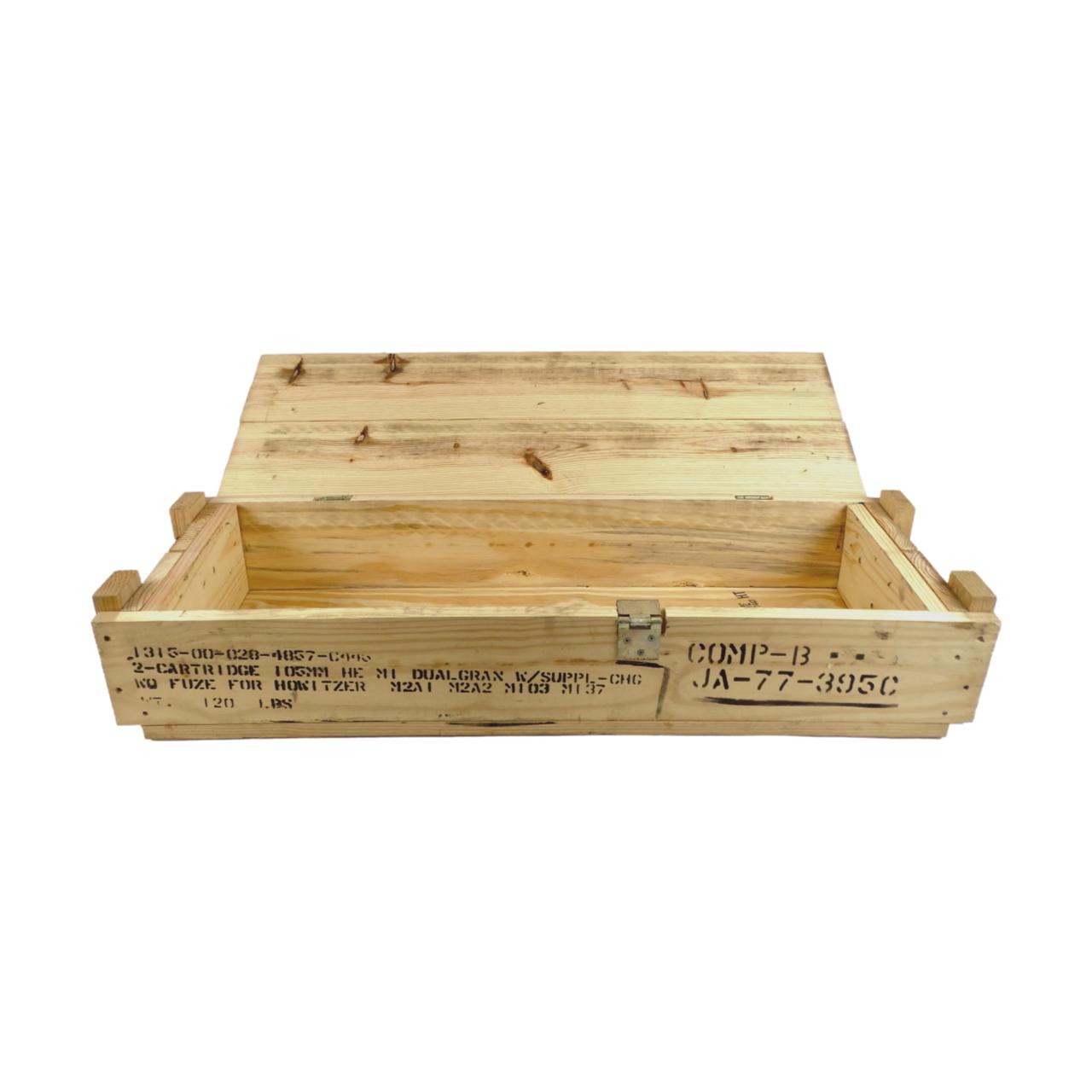 Howitzer Wood Crate - open