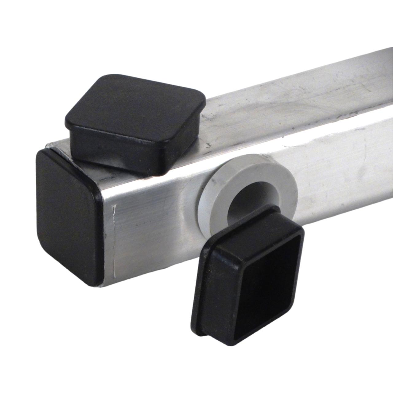 Black End Plug (Flat Foot) replacement parts for military cot