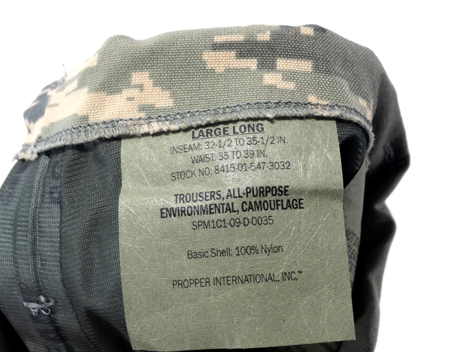 Gore-Tex Pants label