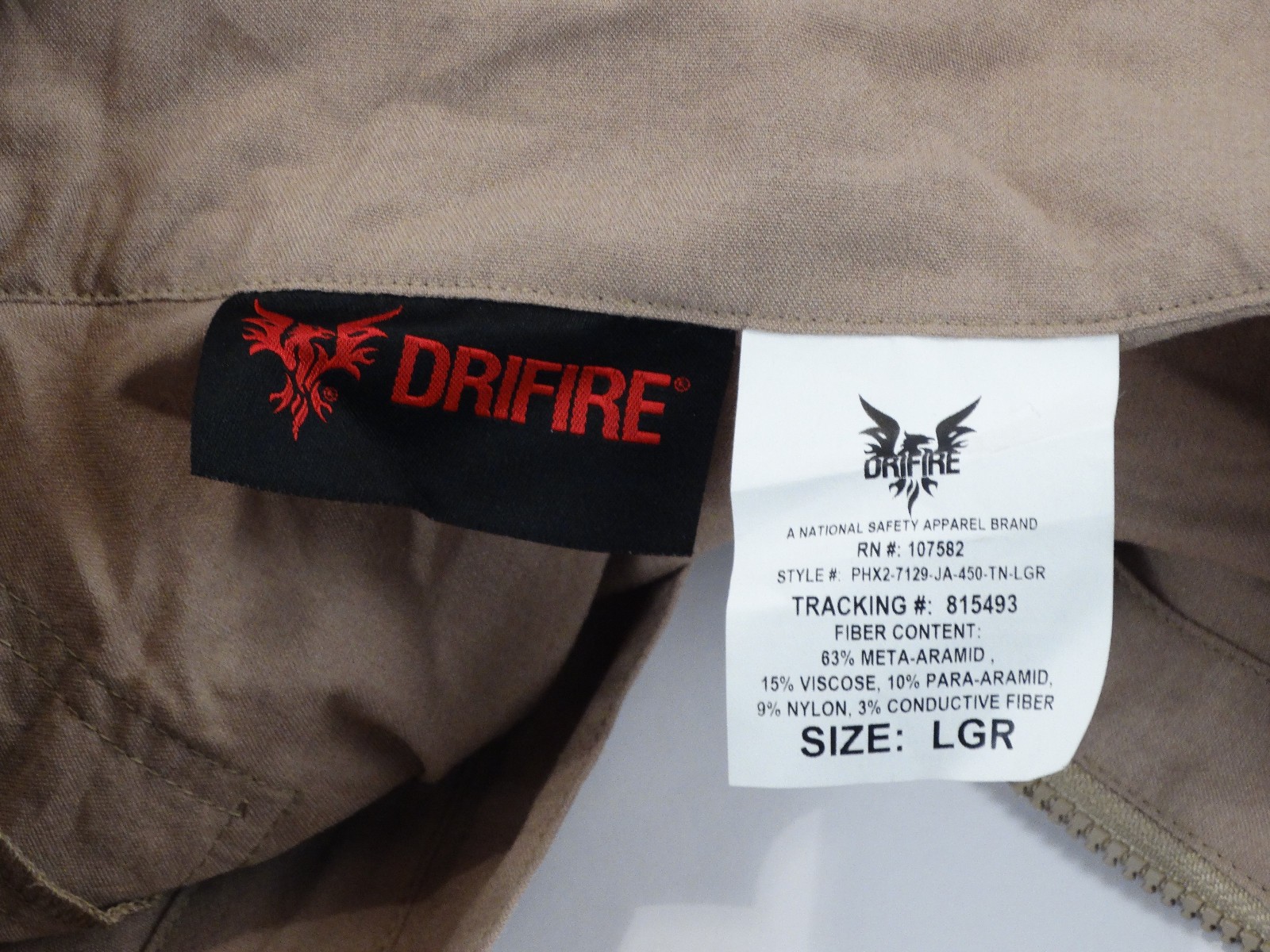 Drifire PHX2-7129-JA-450 tan label