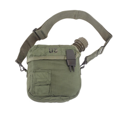US Military 2 Qt Collapsible Canteen Cover (USED) - Billings Army