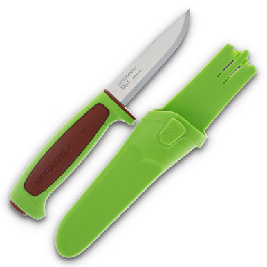 Morakniv Basic 546 Dala Red and Green Clip Point Fixed Blade