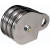 CMI Triple Sheave Stainless Steel Pulley. Works with up to 5/8in. Rope