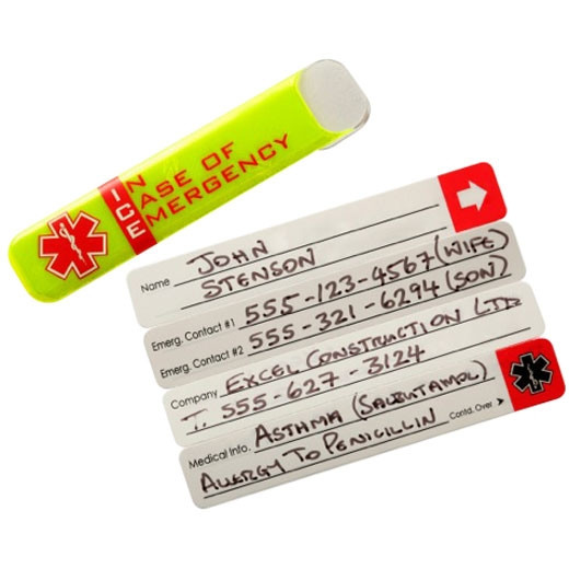 Vital ID Emergency Sticker