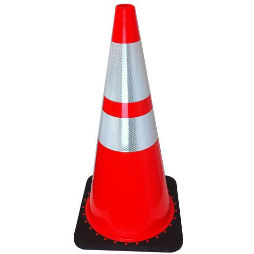 JBC 28" Orange Traffic Cone with Reflectors