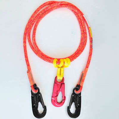 Rope Logic's 2-n-1 Lightning Red Lanyard 12ft
