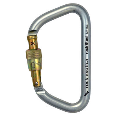 Rock Exotica rockSteel Screw-Lock Carabiner 45kN