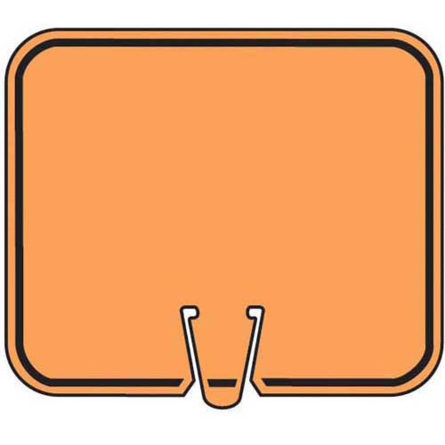 B202 Cone Sign Legend "Blank No Legend Size: 12-3/4"w x 10-1/2"h