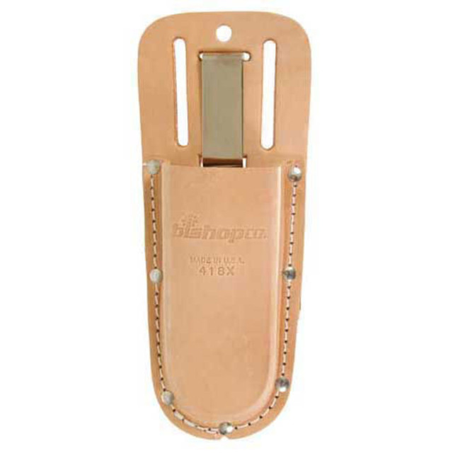 81 Leather Hand Pruner Scabbard w/ Slots and Metal Clip